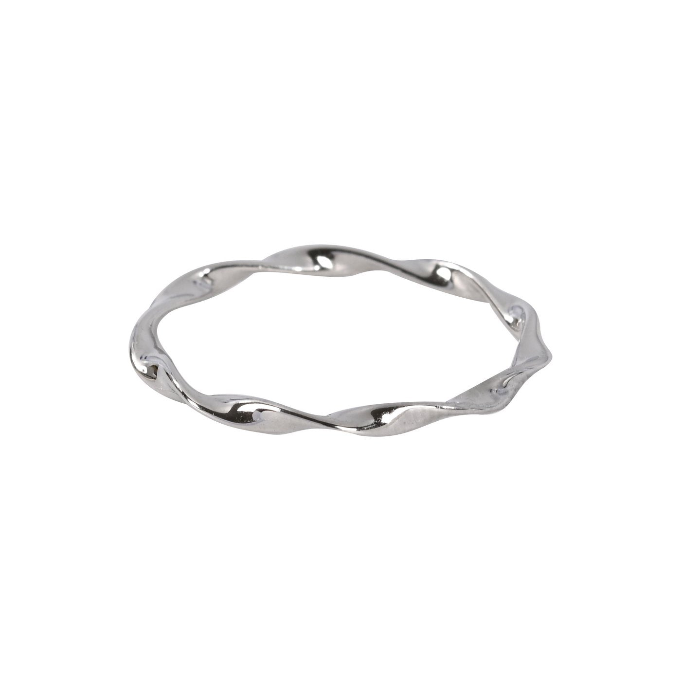 Anel em Prata 925, Design Entrelaçado Elegante